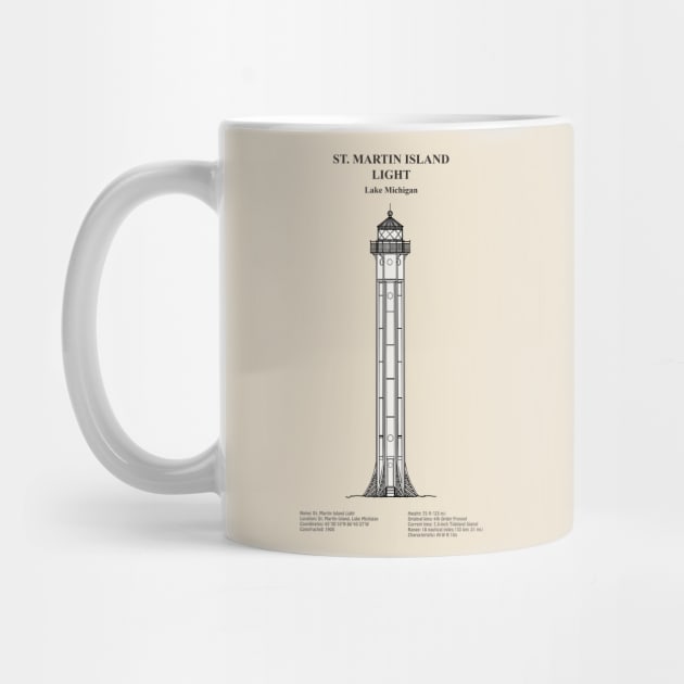 St. Martin Island Light Lighthouse - Michigan - SBDpng by SPJE Illustration Photography